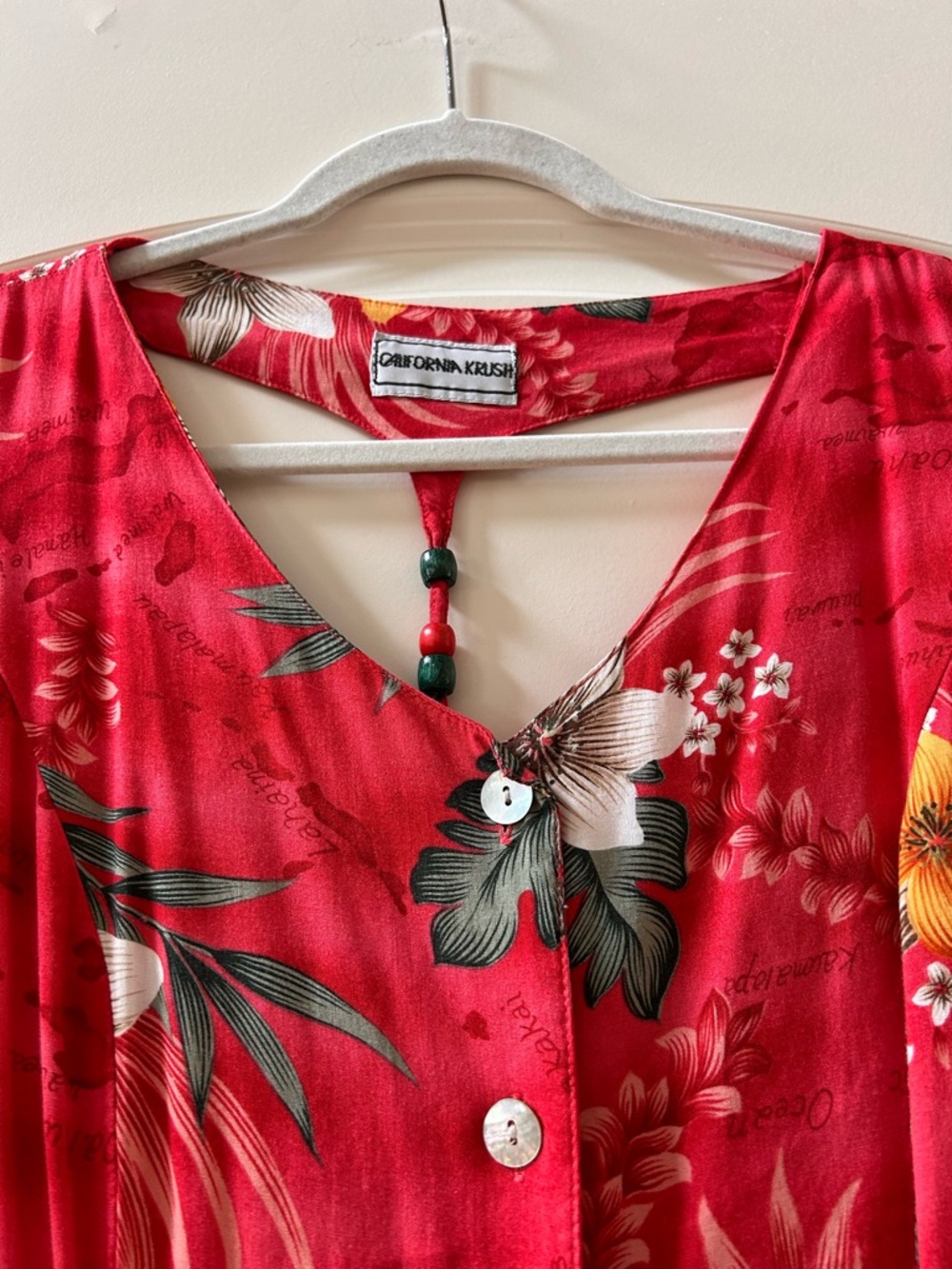 Vintage 90’s California Krush maxi floral Tropical Maximalist Dress. Vacation. - Picture 3 of 9